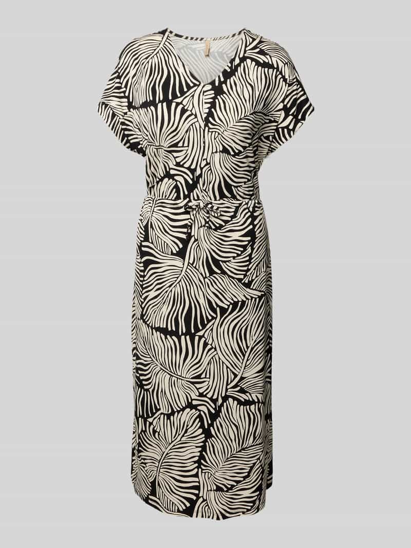 Soyaconcept Midi-jurk met strikceintuur model 'MARICA'