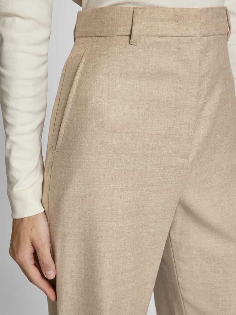Max Mara Studio Straight fit stoffen broek van scheerwolmix