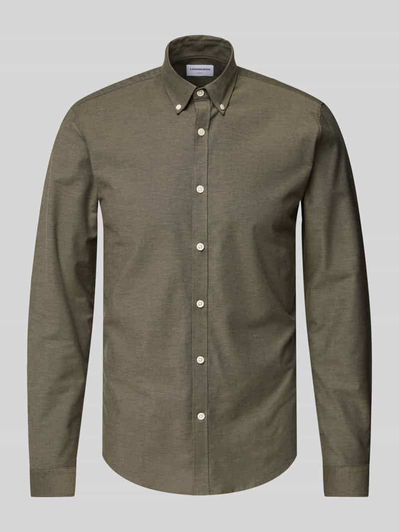 lindbergh Slim fit vrijetijdsoverhemd met knoopsluiting model 'Oxford'