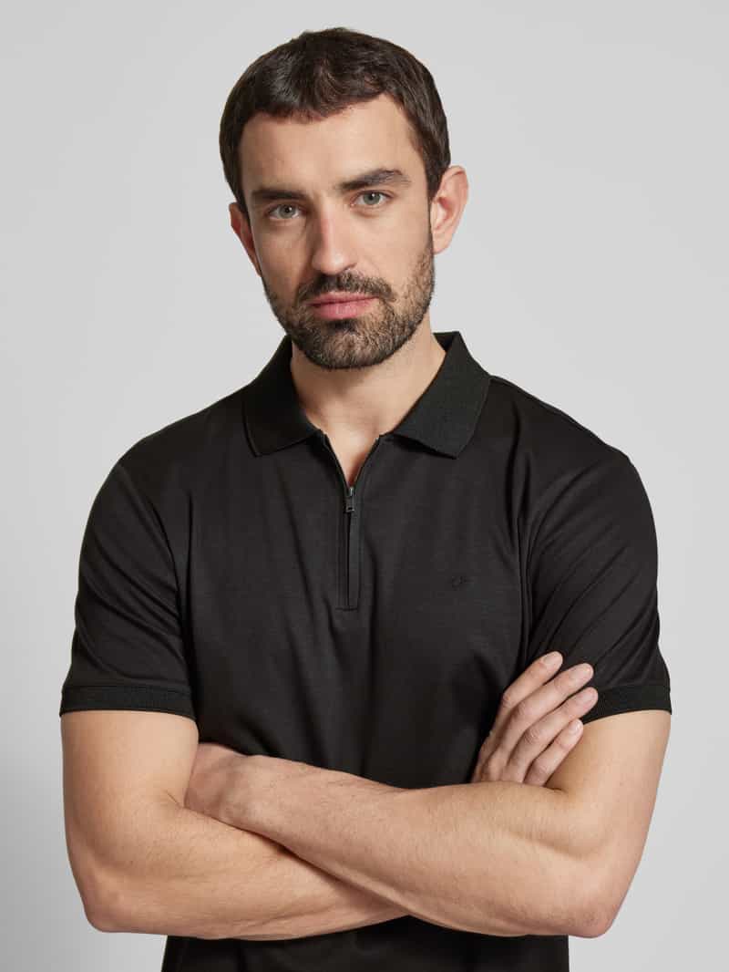 CK Calvin Klein Regular fit poloshirt met ritssluiting