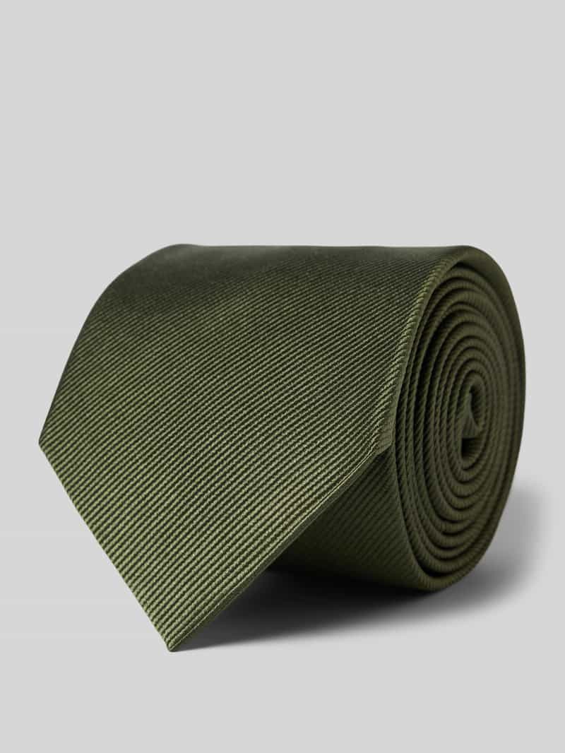 Profuomo Zijden stropdas in effen design (8 cm)