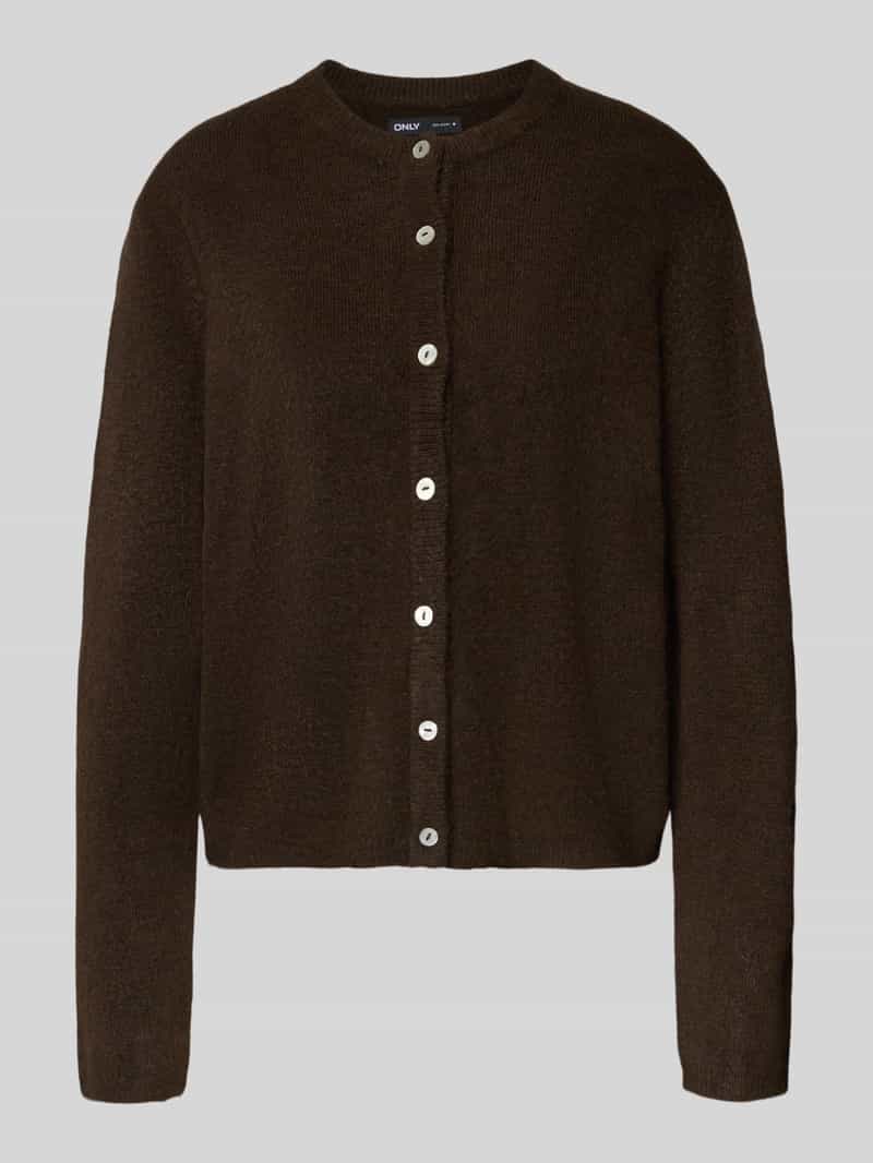 Only Loose fit gebreid jack met knoopsluiting model 'SIMONI'