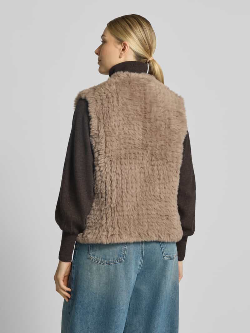 comma Regular fit bodywarmer van imitatiebont
