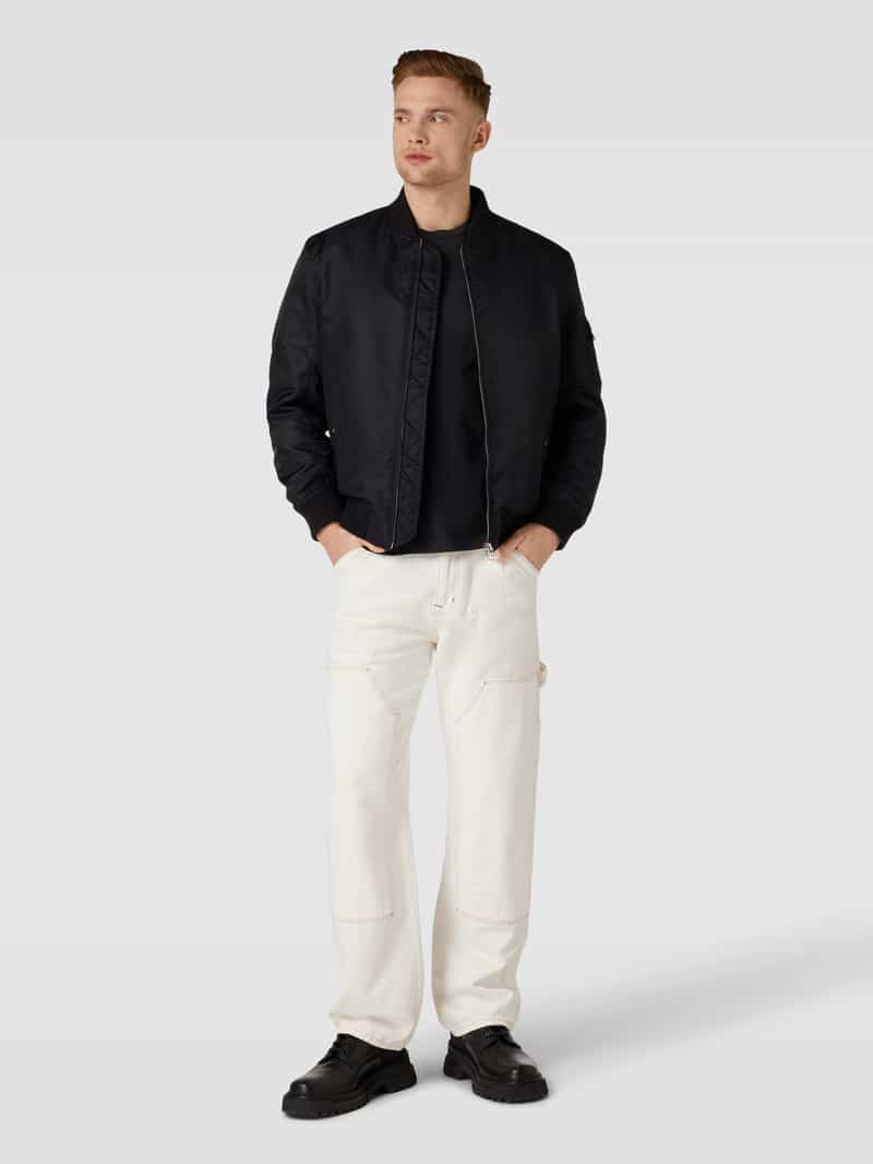 Boss T-shirt met labelprint, model 'Tales' zwart, foto 6