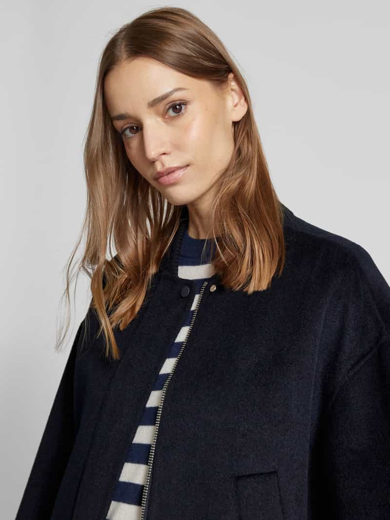 Marc O'Polo Relaxed fit wollen blouson met opstaande kraag