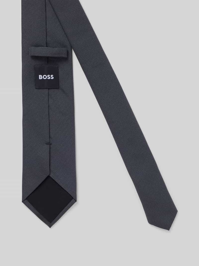 Boss Stropdas met jacquardstructuur