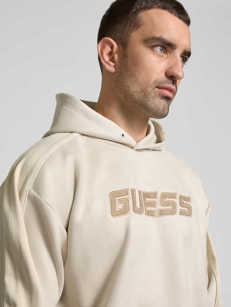 Guess Activewear Hoodie met labeldetail model 'MOJO'
