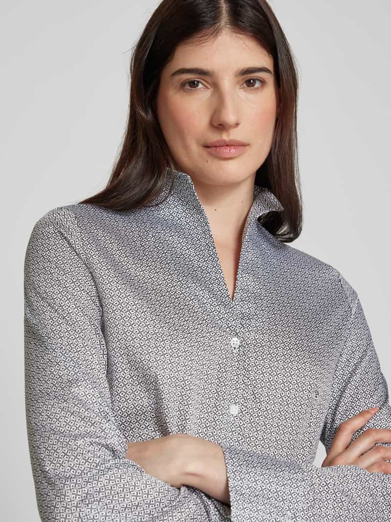 Eterna Overhemdblouse met opstaande kraag