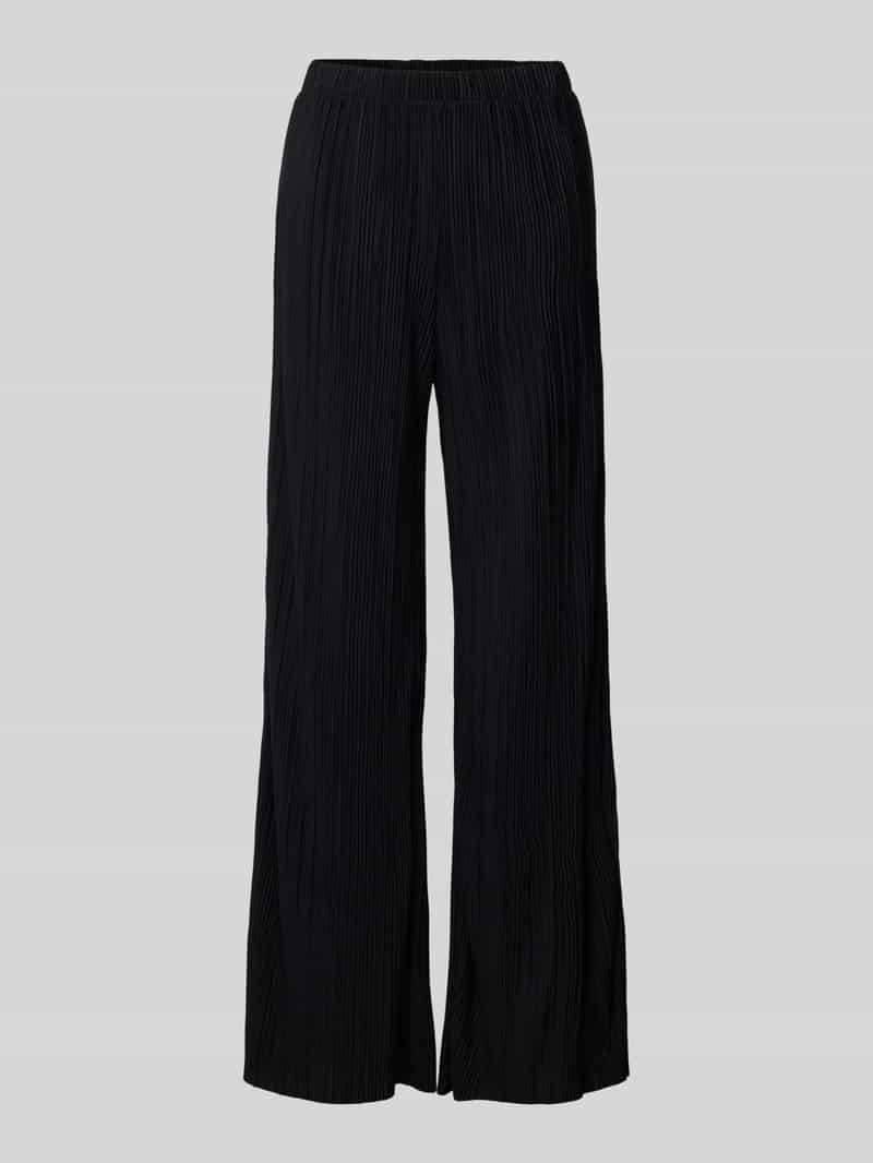 Vila Wide leg stoffen broek met plissévouwen, model 'PLISA'