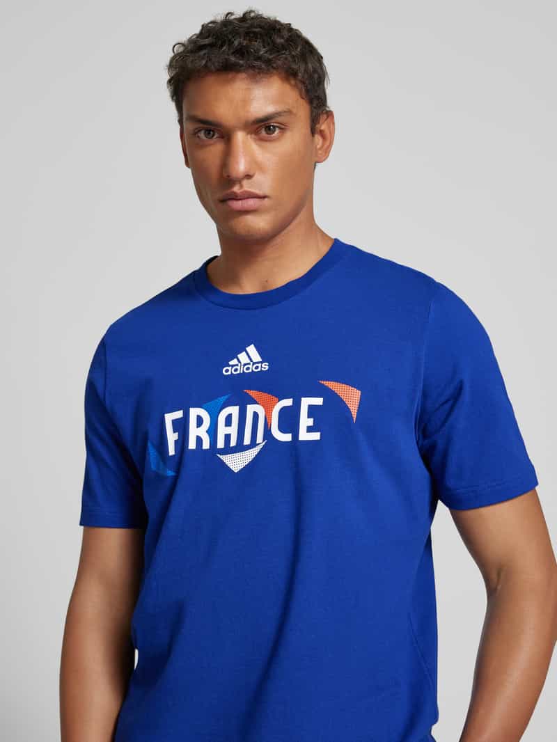 ADIDAS SPORTSWEAR T-shirt met labelprint model 'FRANCE'