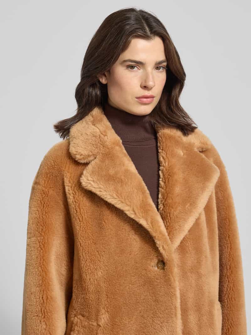 STAND STUDIO Lange jas van imitatiebont model 'Gabriella'