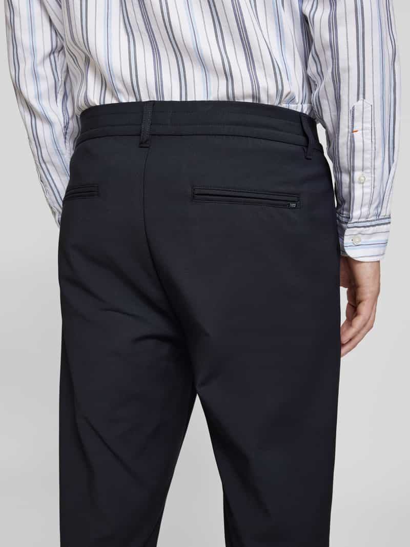 casual friday Regular fit stoffen broek met bandplooien model 'Marc'