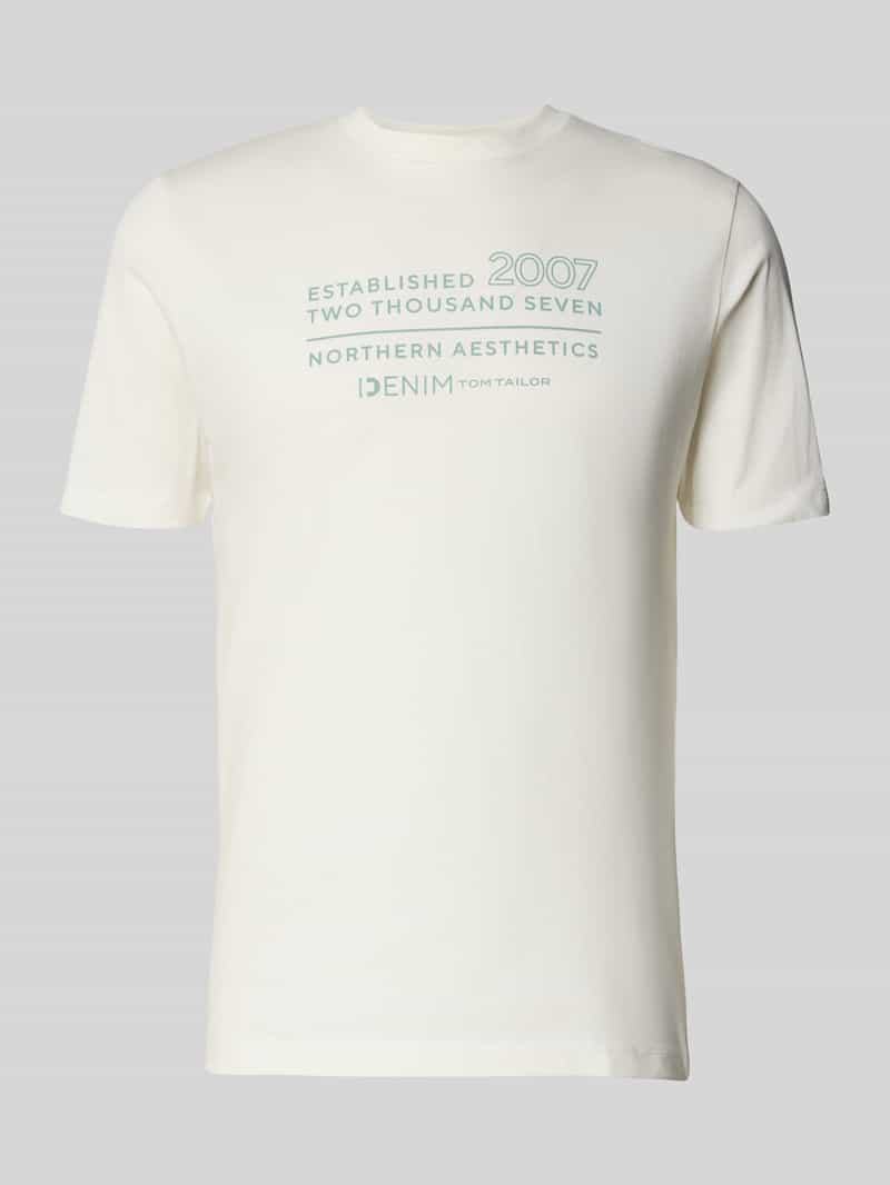 Tom Tailor Denim Regular fit T-shirt van puur katoen