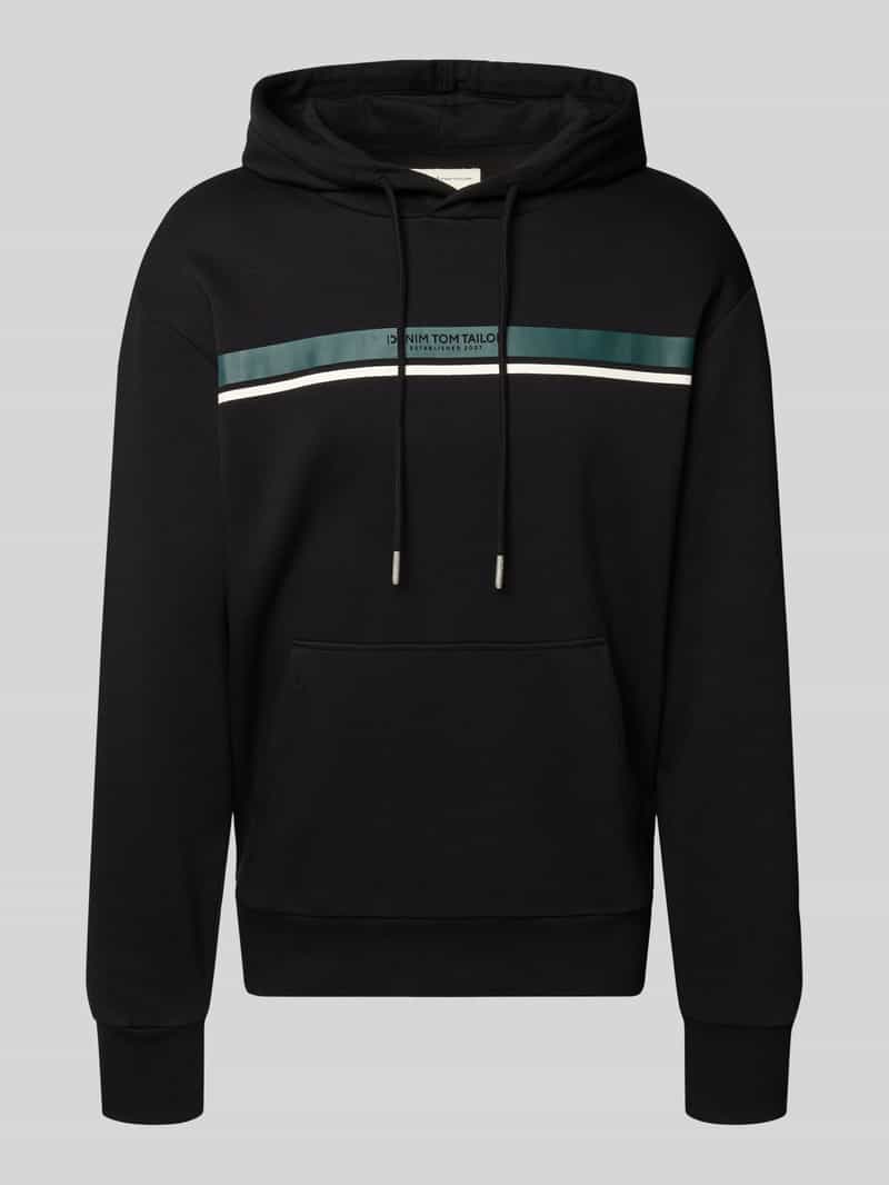 Tom Tailor Denim Regular fit hoodie van katoenmix