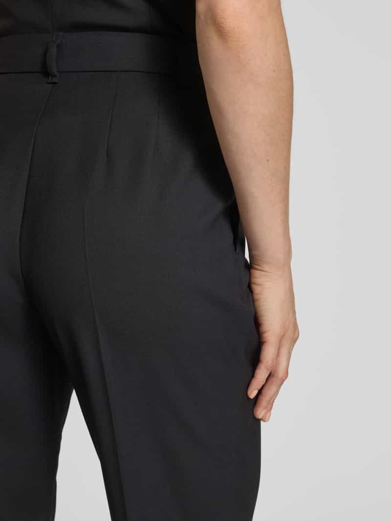 Marc Cain Feminine fit pantalon met persplooien