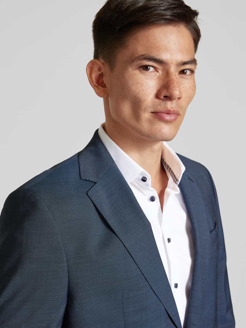 Jake*s Slim fit zakelijk overhemd met kentkraag