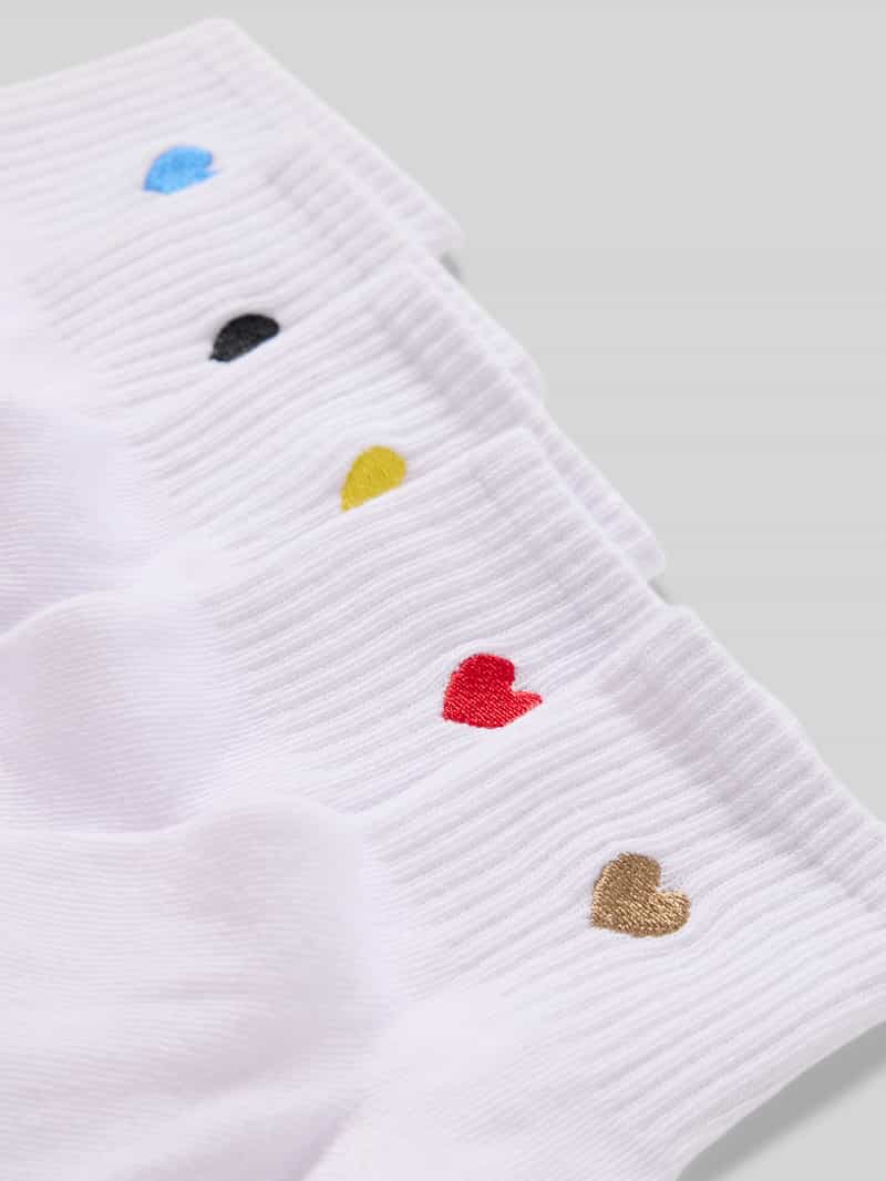 Pieces Sokken met motiefstitching model 'MOVA'
