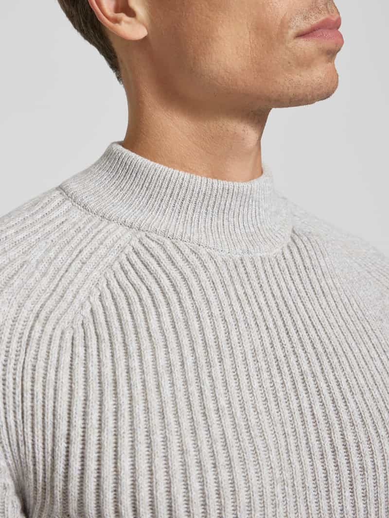 Boss Orange Gebreide pullover met opstaande kraag model 'Kearth'