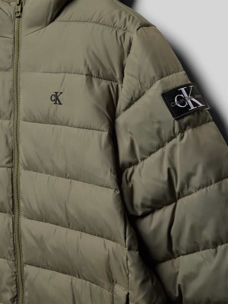 Calvin Klein Jeans Gewatteerd jack met logostitching