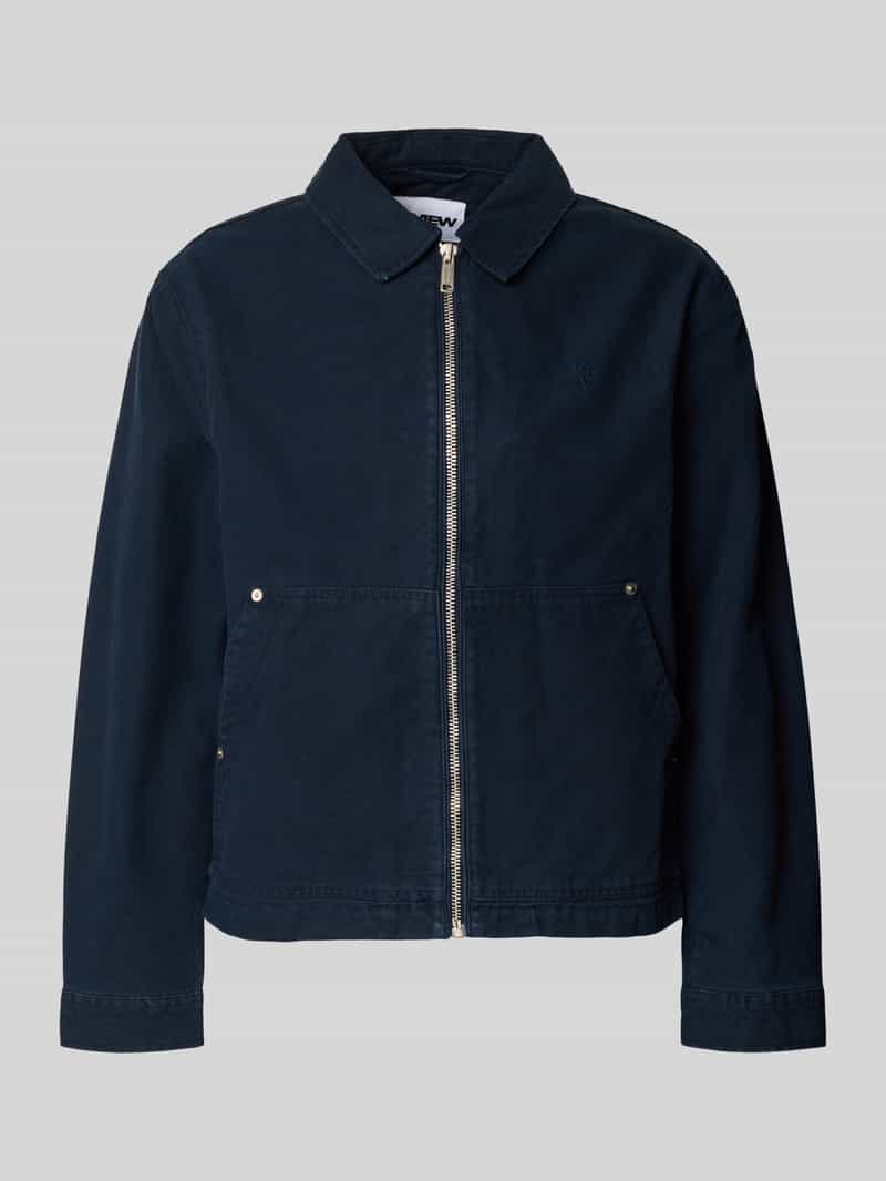REVIEW Regular Fit Übergangsjacke in Denim-Optik in Marine, Größe XL 2014874XL