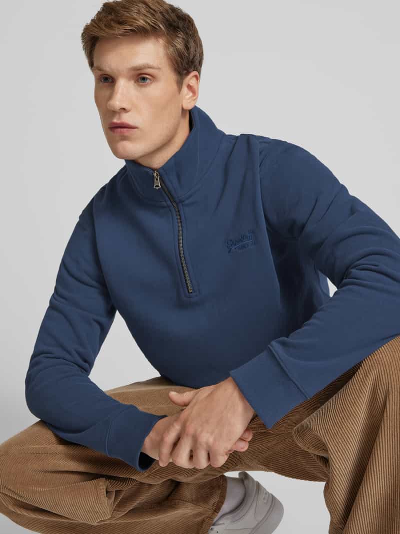 Superdry Schipperstrui met labelstitching model 'Essential'