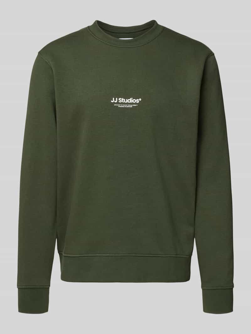 jack & jones Sweatshirt met labelprint model 'SOHO'