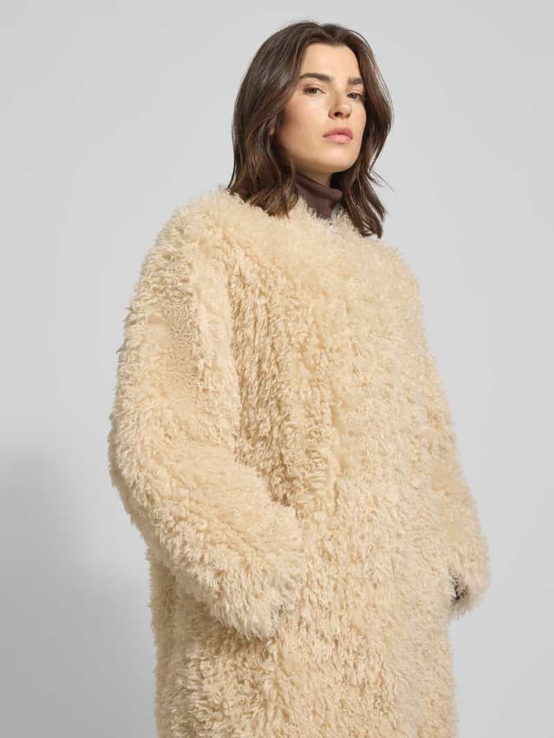 STAND STUDIO Lange jas van imitatiebont model 'Carolina'