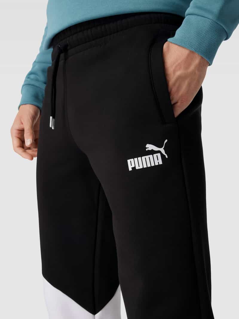 PUMA PERFORMANCE Sweatpants met labelprint model 'POWER'