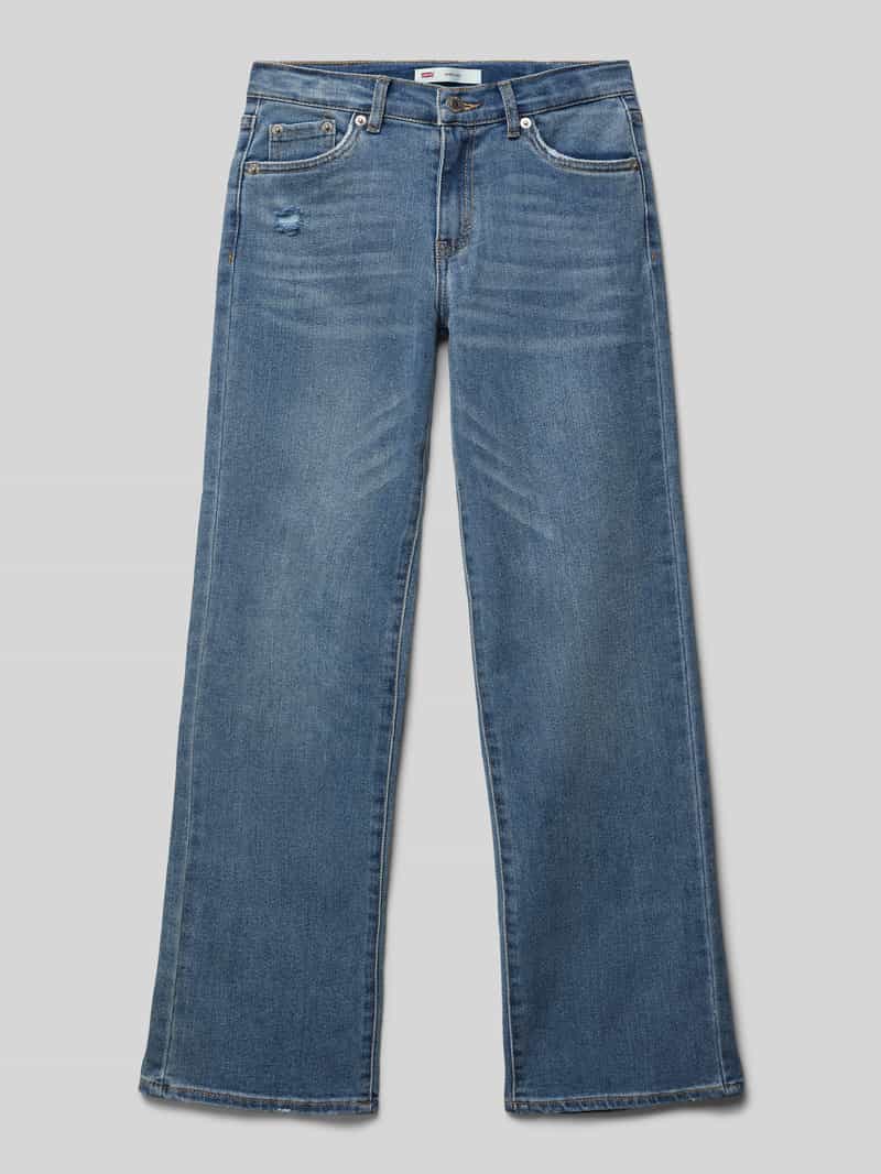 Levi s Kids Wide leg jeans in destroyed-look