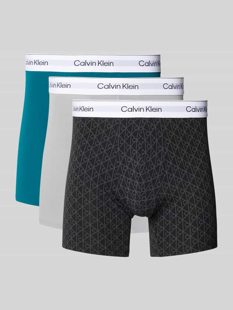 Calvin Klein Underwear Slim fit boxershort met logostitching in een set van 3 stuks model 'Brief'