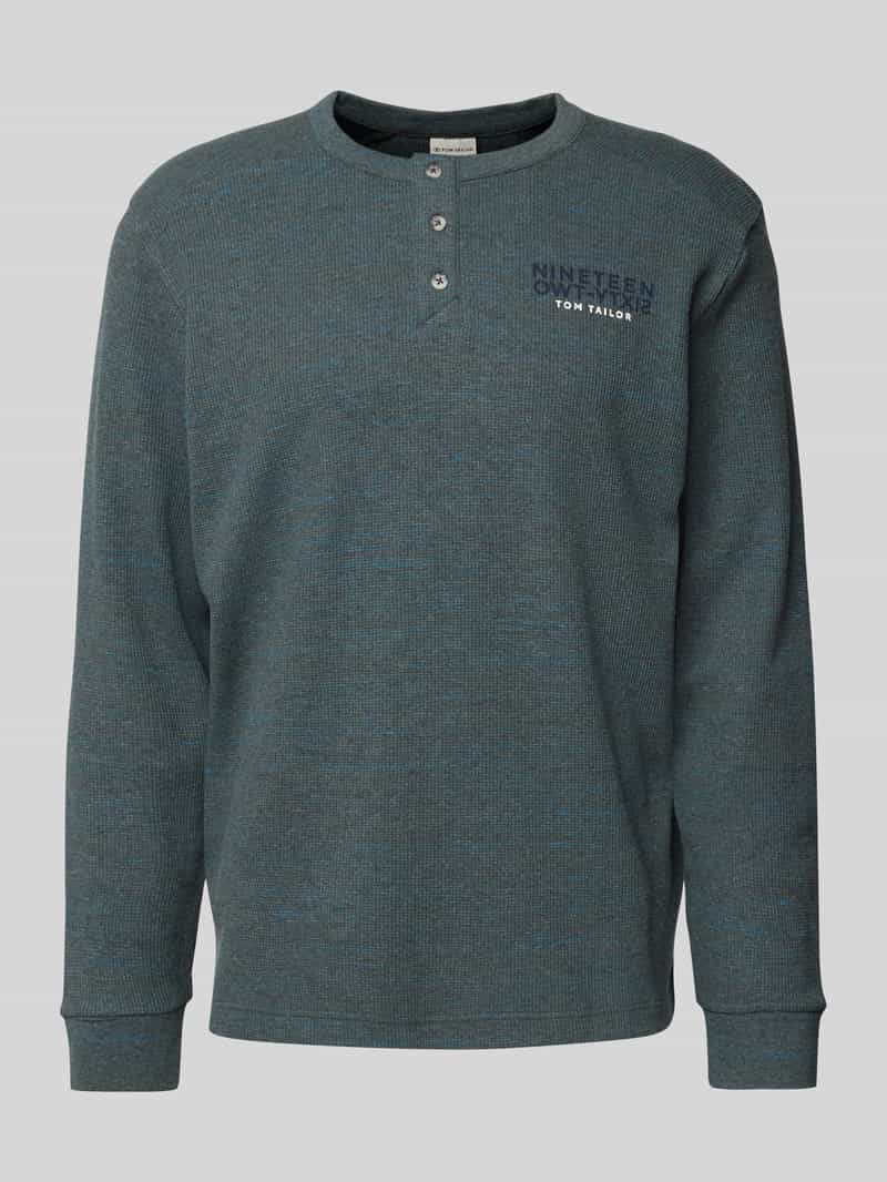 Tom Tailor Regular fit shirt met lange mouwen en katoen