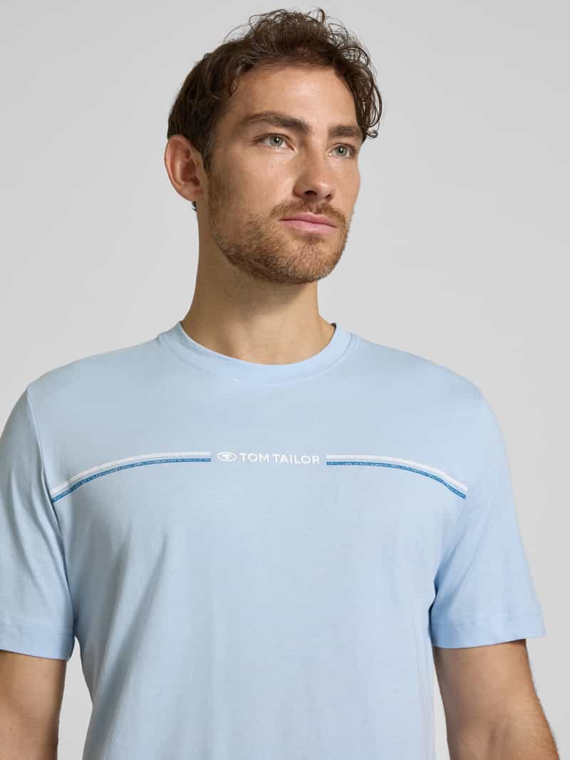 Tom Tailor Regular fit T-shirt van puur katoen