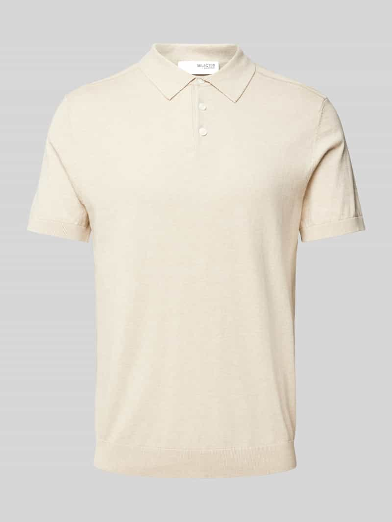 Selected Homme Poloshirt met elastische boorden