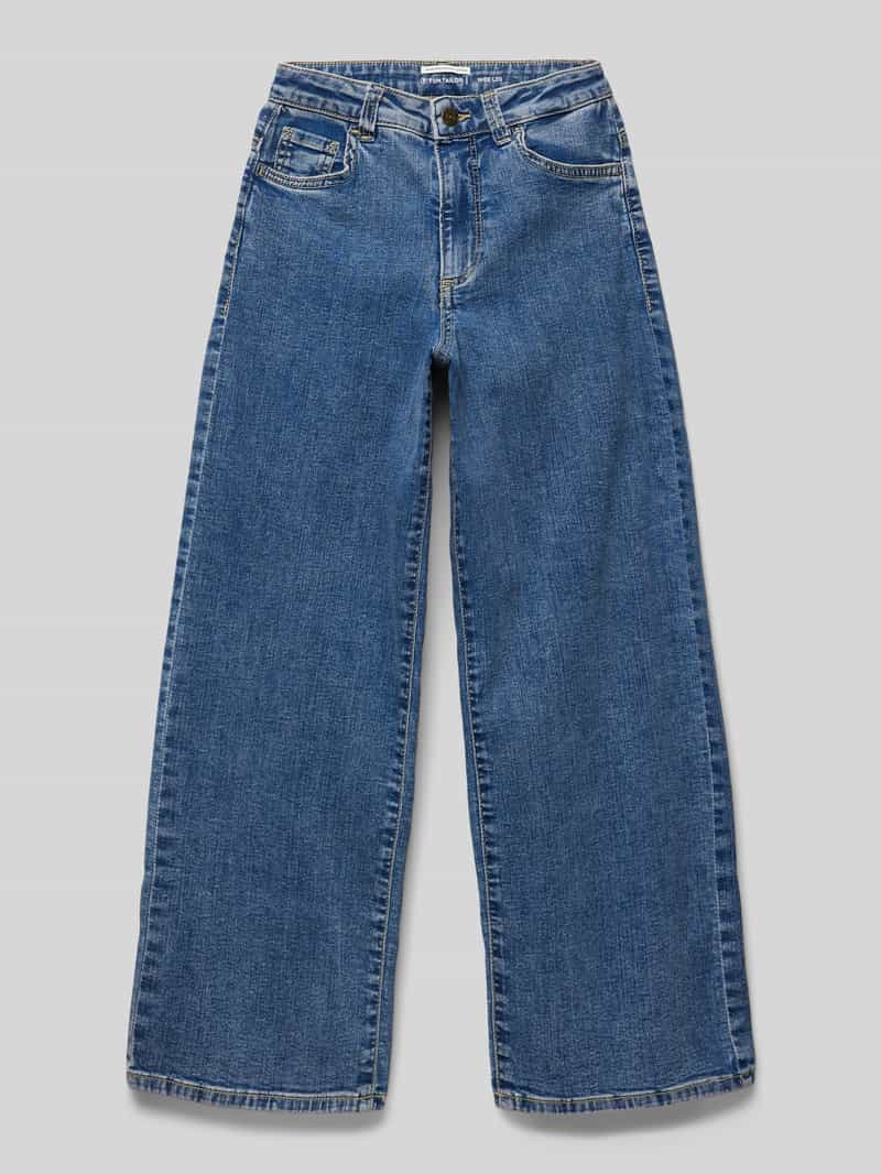 Tom Tailor High waist wide fit jeans met verstelbare taille