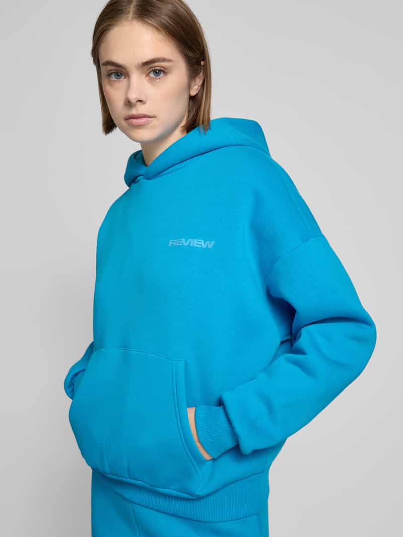 Review Hoodie met logoprint