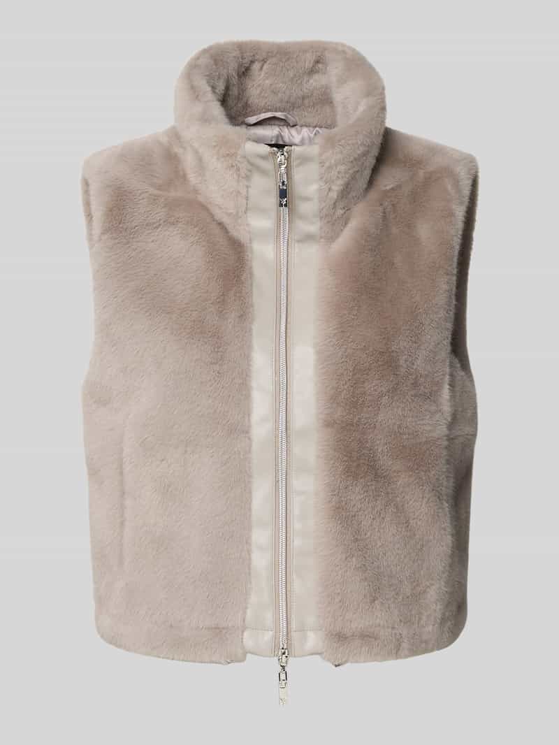 monari Gilet met opstaande kraag