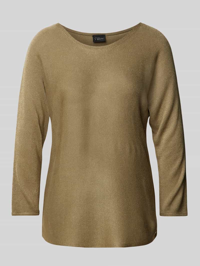 s.Oliver BLACK LABEL Regular fit fijngebreide pullover van viscosemix met vleermuismouwen
