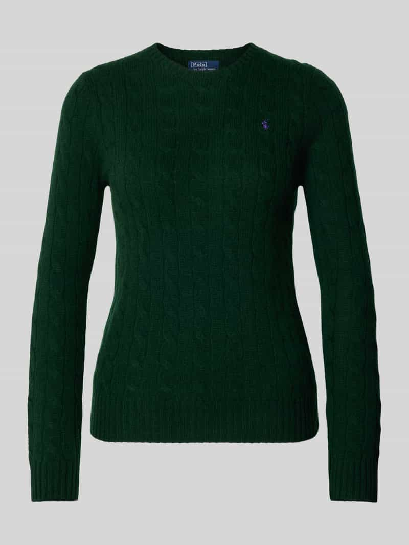 Polo Ralph Lauren Gebreide pullover met ribboorden, model 'JULIANNA'