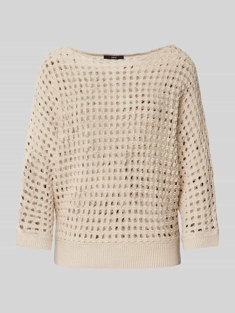 Zero Gebreide pullover met 3 4-mouwen