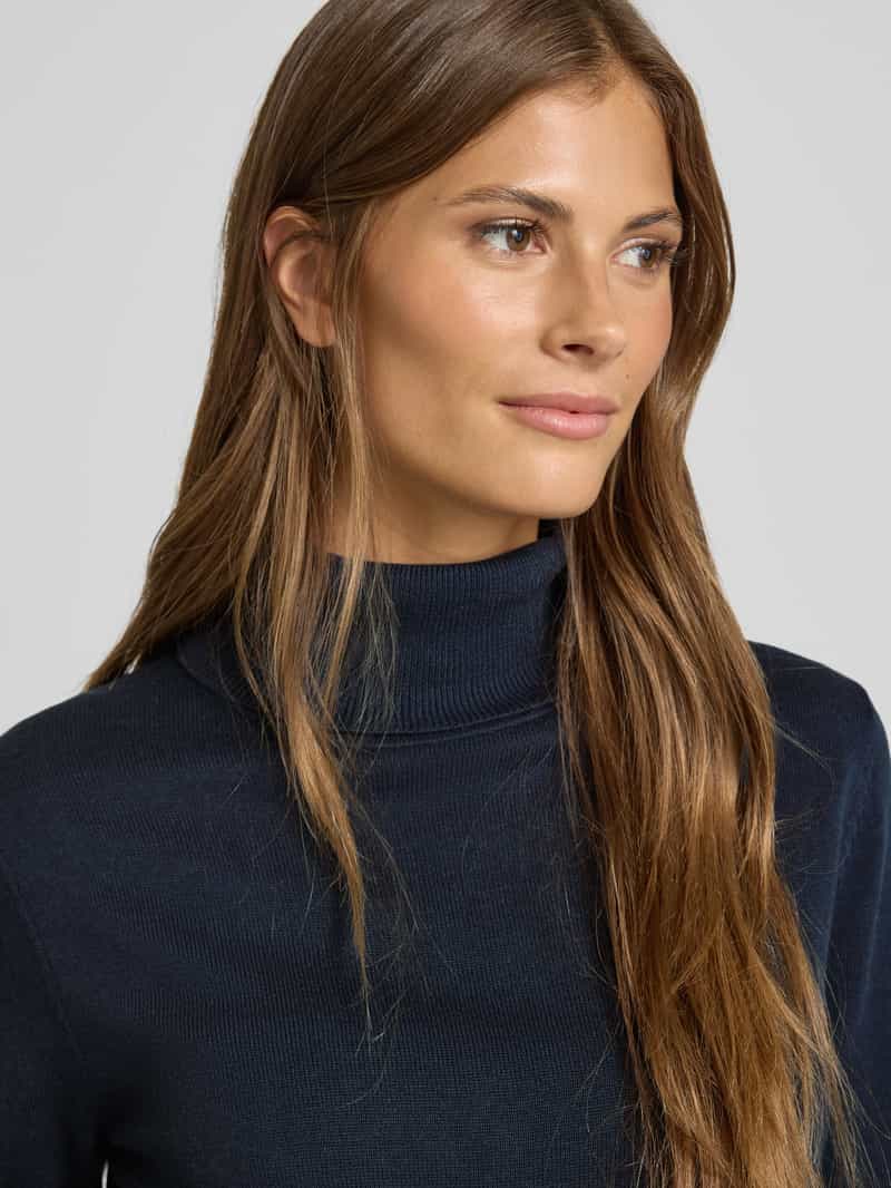 Tom Tailor Regular fit coltrui van een mix van katoen en viscose