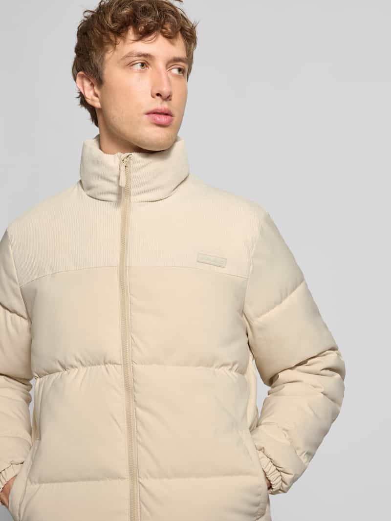 Blend Gewatteerd jack met opstaande kraag en steekzakken