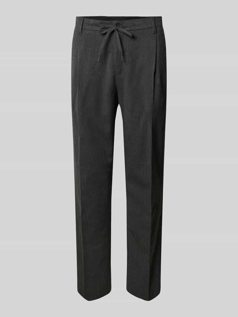 Selected Homme Tapered fit stoffen broek met viscose model 'LEROY'