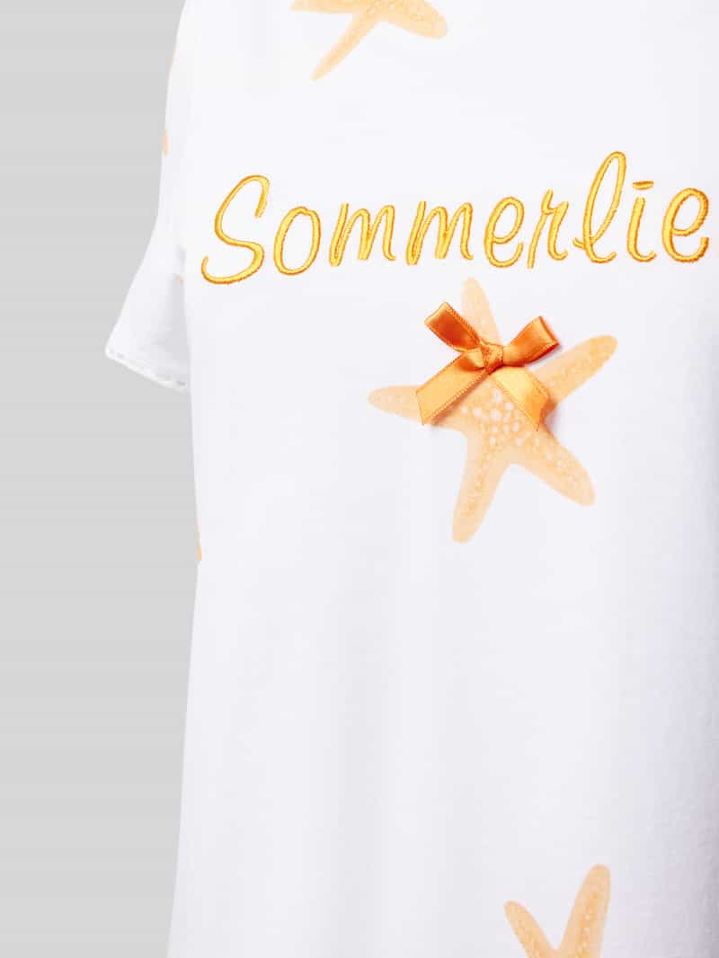 LOUIS & LOUISA Nachthemd met statementstitching model 'Sommerliebe'
