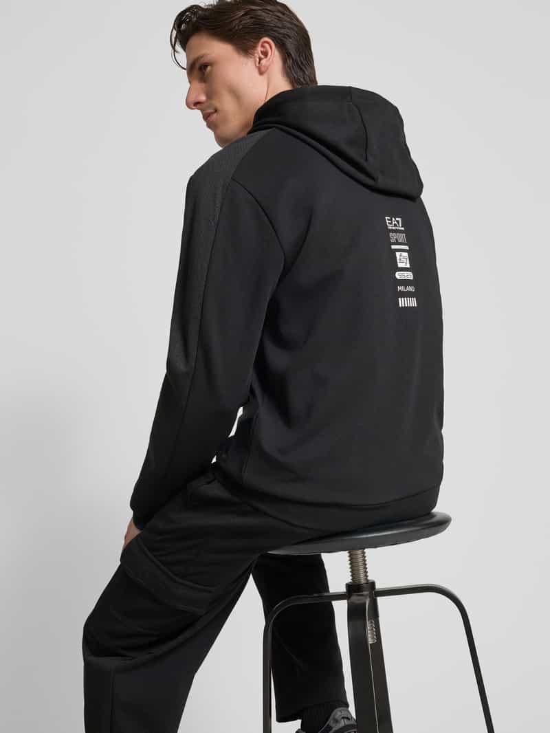 EA7 Emporio Armani Sweatjack met capuchon