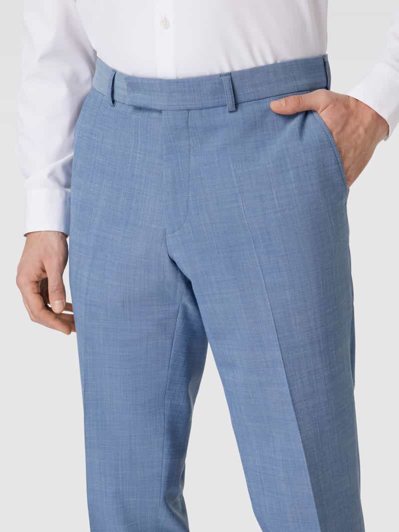 carl gross Regular fit bandplooibroek met wol model 'Sendrik'