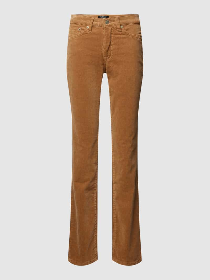 Lauren Ralph Lauren Corduroy broek met knoop- en ritssluiting