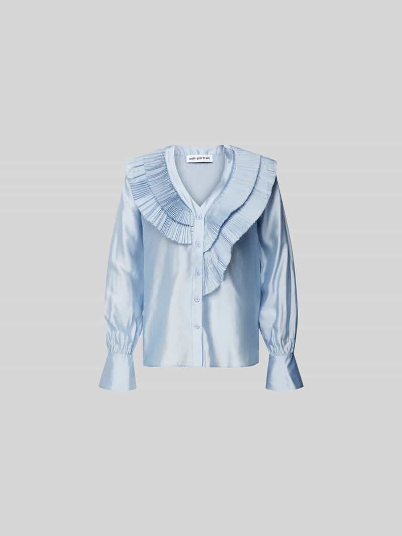 Overhemdblouse met volants