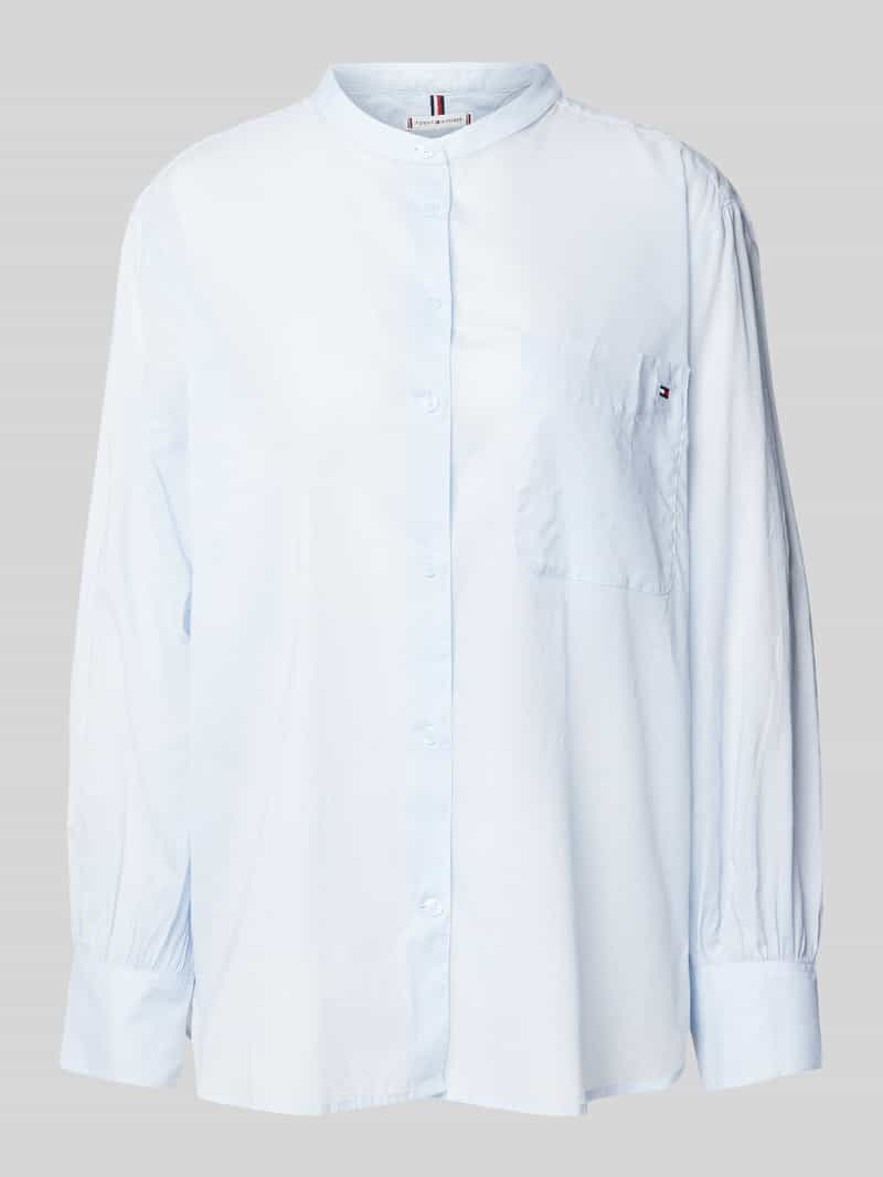 Tommy Hilfiger Easy fit overhemdblouse met borstzak, model 'COTTON VOILE'