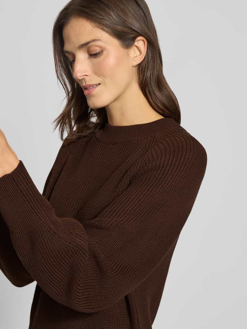 s.Oliver RED LABEL Soepele gebreide jurk van katoenmix