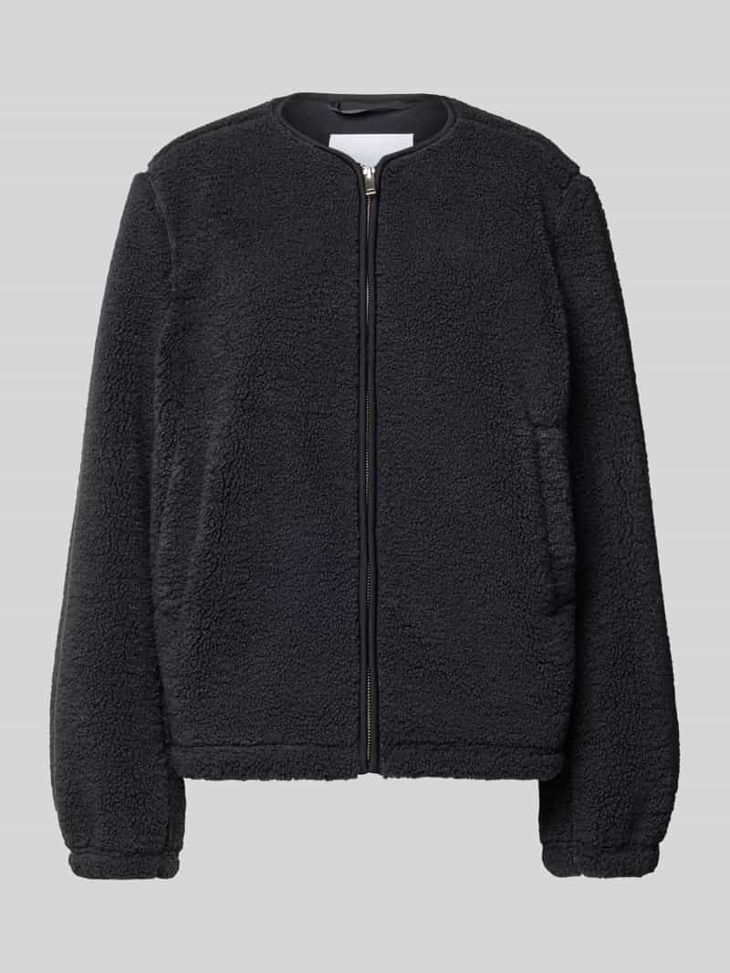 Samsøe Fleecejack met ronde hals model 'AUTUMN'
